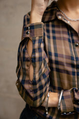 CHEMISE FEMME CALI CHECKS CINNAMON CINNAMON