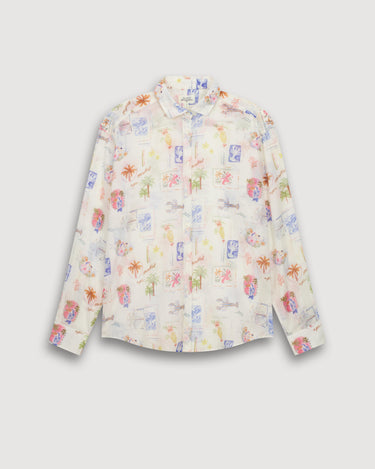 CHEMISE FEMME CHARLOT WHITE & MULTICO 01 WHITE & MULTICO 01