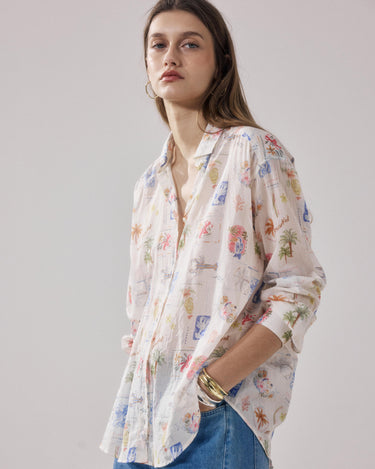 CHEMISE FEMME CHARLOT WHITE & MULTICO 01 WHITE & MULTICO 01