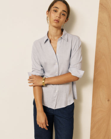 Chemise Hartford Coraz ajustée bleu – vue 3