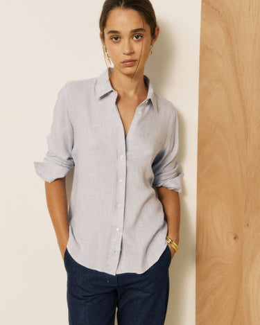 Chemise Hartford Coraz ajustée bleu – vue 4