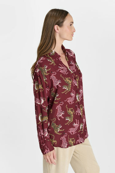 CHEMISE FEMME RORY BURGUNDY BURGUNDY