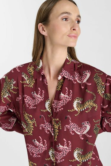 CHEMISE FEMME RORY BURGUNDY BURGUNDY