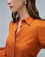 CHEMISE FEMME BASIQUE BRIQUE BRIQUE