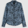 CHEMISE FEMME PRINTED RELAXED BLEU BLEU
