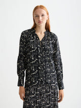 CHEMISE FEMME SHIRT WITH LACE NOIR NOIR