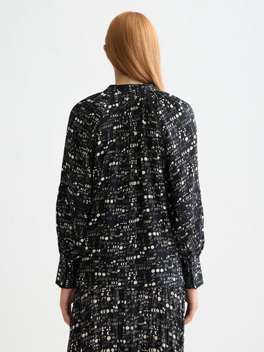 CHEMISE FEMME SHIRT WITH LACE NOIR NOIR