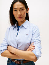 CHEMISE FEMME ESS POPLIN REGULAR CIEL CIEL