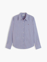 CHEMISE FEMME POPLIN REGULAR BLEU BLEU