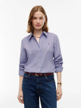 CHEMISE FEMME POPLIN REGULAR BLEU BLEU