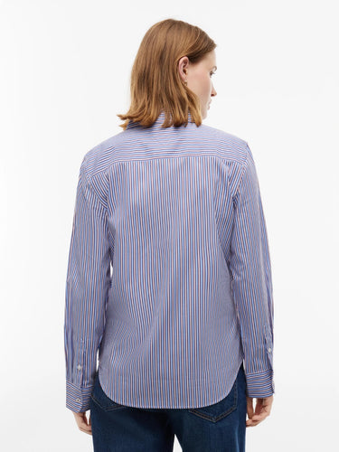 CHEMISE FEMME POPLIN REGULAR BLEU BLEU