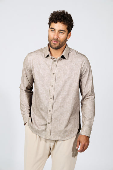 CHEMISE HOMME JEAN ALICULDI BEIGE BEIGE