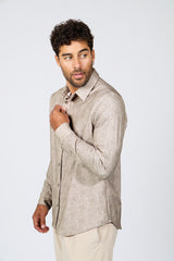 CHEMISE HOMME JEAN ALICULDI BEIGE BEIGE