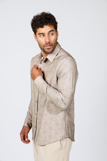 CHEMISE HOMME JEAN ALICULDI BEIGE BEIGE
