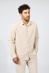 CHEMISE HOMME JEAN VILLA BEIGE BEIGE