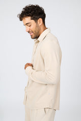 CHEMISE HOMME JEAN VILLA BEIGE BEIGE
