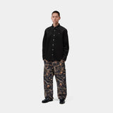 CHEMISE HOMME MADISON CORD NOIR NOIR