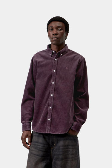 CHEMISE HOMME MADISON CORD VIOLET VIOLET