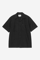 CHEMISE HOMME S/S GARETH NOIR NOIR