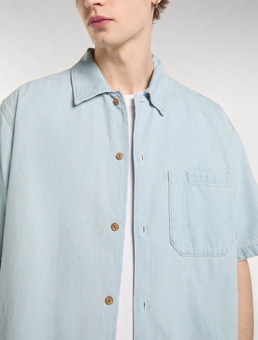 CHEMISE HOMME DENIM SHIRT BLEU BLEU