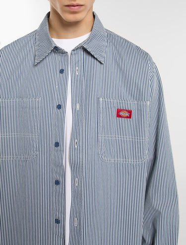 CHEMISE HOMME HICKORY BLEU BLEU