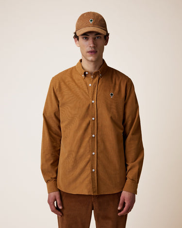 CHEMISE HOMME IVOY WOVEN TABAC TABAC