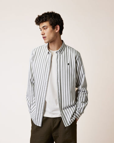 CHEMISE HOMME IVOY WOVEN VERT VERT