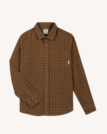 CHEMISE HOMME SIGNY WOVEN COGNAC COGNAC