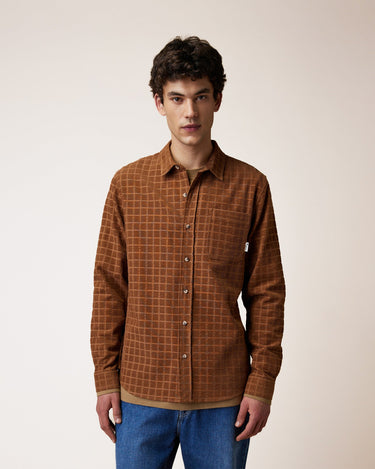 CHEMISE HOMME SIGNY WOVEN COGNAC COGNAC