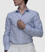 CHEMISE HOMME SEERSUCKER BLEU CIEL BLEU CIEL