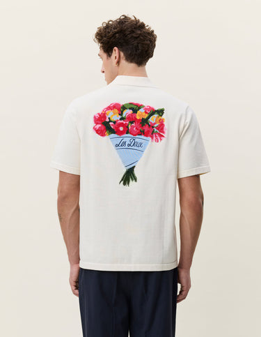 CHEMISE HOMME BOUQUET ECRU ECRU