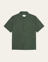 CHEMISE HOMME CHECK SEERSUCKER VERT VERT