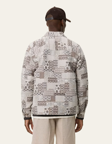 CHEMISE HOMME LAYTON PATCHWORK JACQUARD BEIGE BEIGE