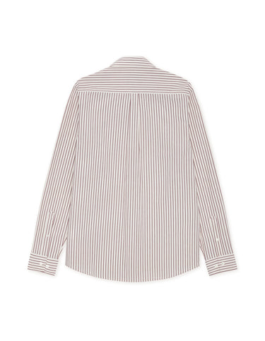 CHEMISE HOMME LIGHT OXFORD STRIPED ROUGE ROUGE