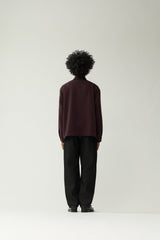 CHEMISE HOMME ZIP UP BORDEAUX BORDEAUX