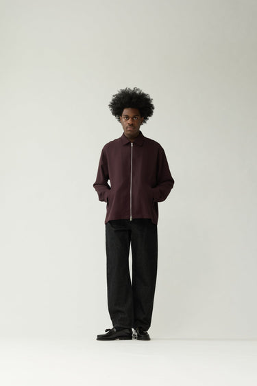 CHEMISE HOMME ZIP UP BORDEAUX BORDEAUX