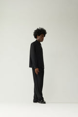 CHEMISE HOMME ZIP UP NOIR NOIR