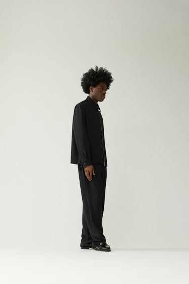 CHEMISE HOMME ZIP UP NOIR NOIR