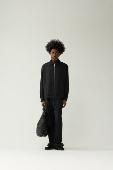 CHEMISE HOMME ZIP UP NOIR NOIR