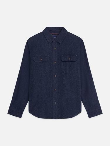 CHEMISE HOMME DENIM FLANNEL RELAXED MARINE MARINE