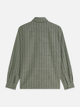 CHEMISE HOMME JACQUARD RELAXED VERT VERT