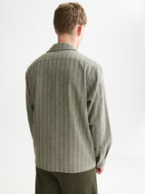 CHEMISE HOMME JACQUARD RELAXED VERT VERT