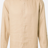 CHEMISE HOMME LINEN SHIRT BEIGE BEIGE