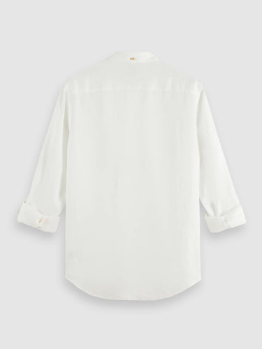 CHEMISE HOMME LINEN SHIRT BLANC BLANC