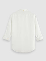 CHEMISE HOMME LINEN SHIRT BLANC BLANC
