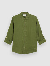 CHEMISE HOMME LINEN SHIRT KAKI KAKI