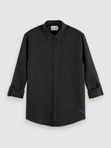 CHEMISE HOMME LINEN SHIRT NOIR NOIR