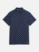CHEMISE HOMME PRINTED LINEN MARINE MARINE