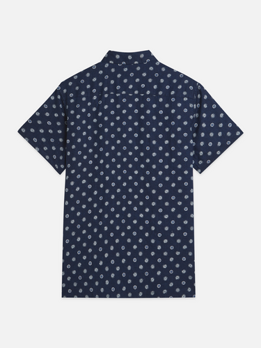 CHEMISE HOMME PRINTED LINEN MARINE MARINE