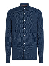 CHEMISE HOMME BRUSHED PRINT SF SHI MARINE MARINE